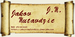 Jakov Mutavdžić vizit kartica